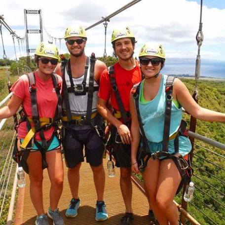 a group of people posing for the camera